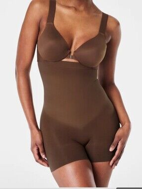 Spanx High-Waisted Brown Shaping Shorts